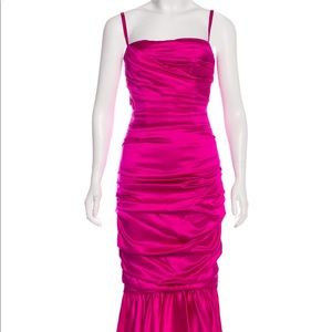Dolce & Gabbana Pink Satin Cocktail Dress 🏠